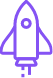 Purple Rocket Icon