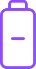 Purple Negative Battery Icon