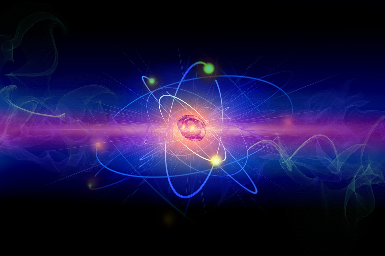 atomic reaction close up