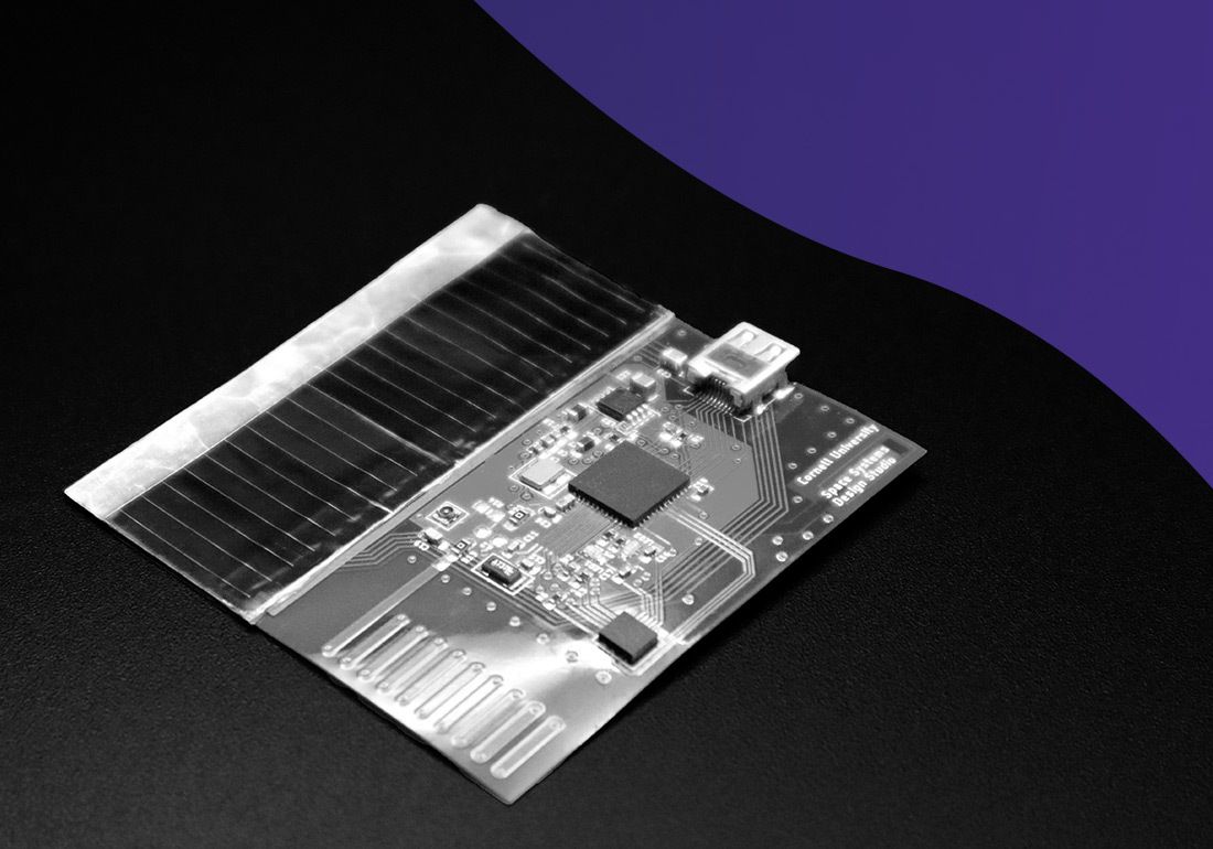 ChipSat image, microsensor flat piece of small technology