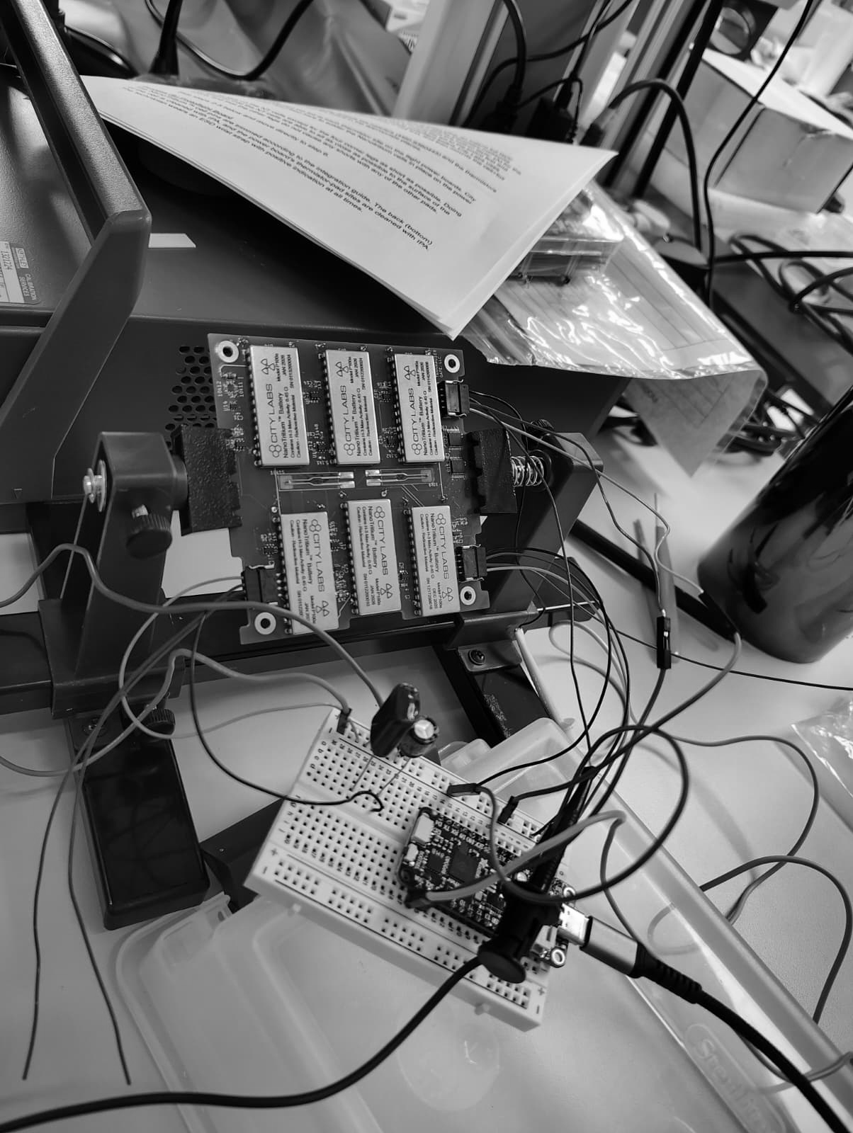 City Labs Battery Assembly Board in Process