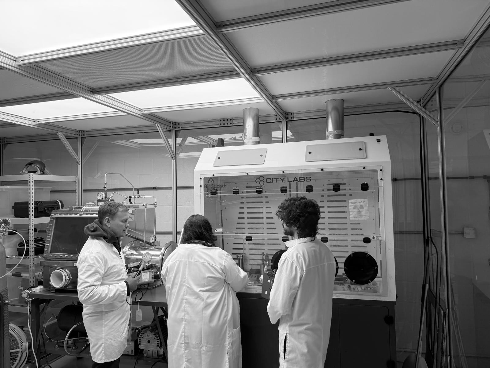City Labs Workers Inspecting Their Work